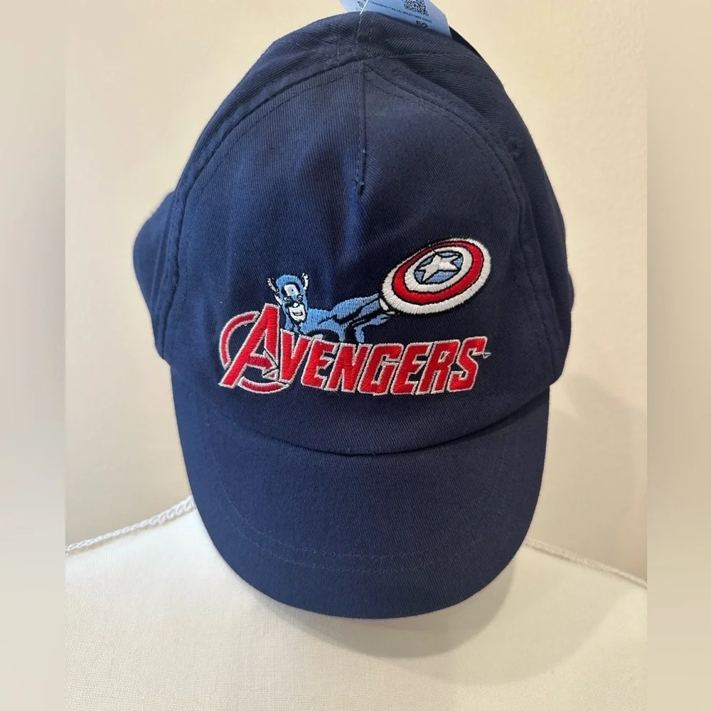 Zara Kids Marvel Avengers Captain America Embroidered Cap 52cm